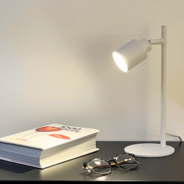 Tekla white metal study lamp, H29.5 cm, 1xGU10