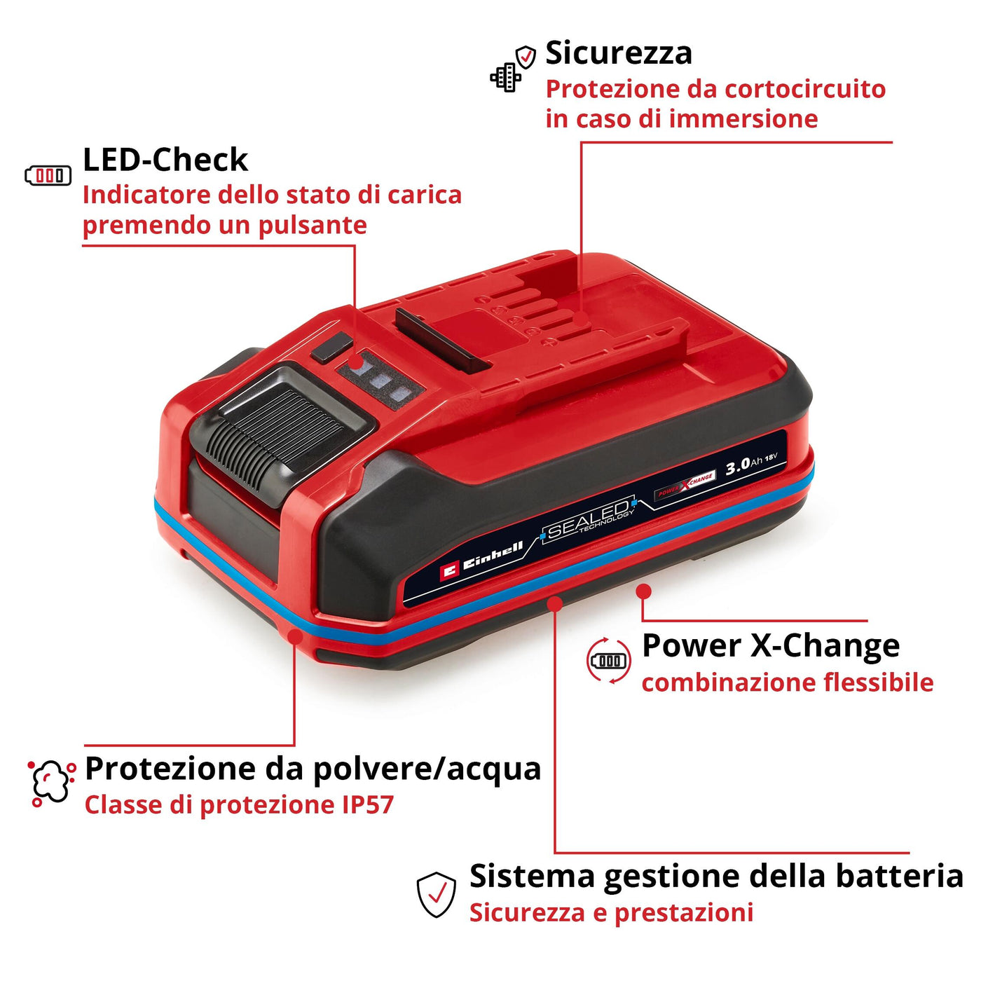 18V BATTERY CAPACITY 3 AH EINHELL