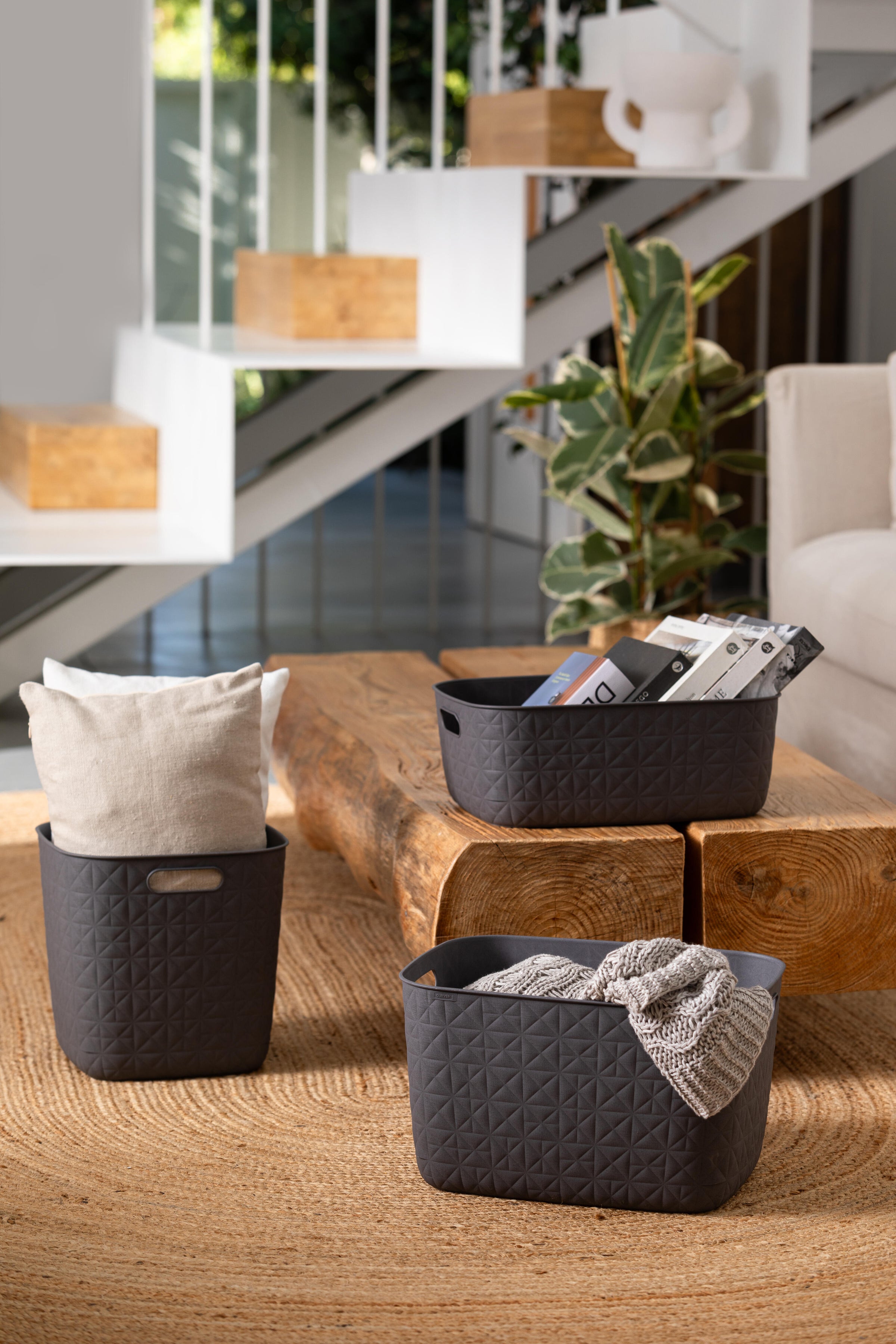 Softex Basket L waste bin – 19 litres – 37.9 cm (L) x 29.2 cm (W) x 22.1 cm (H) – grey