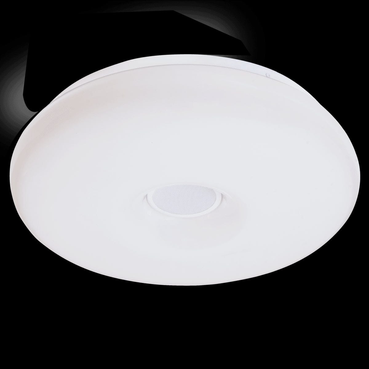 Bricocenter DONUT CEILING LIGHT METAL WHITE D40 LED 10W CCT DIMMABLE WITH SPEAKER