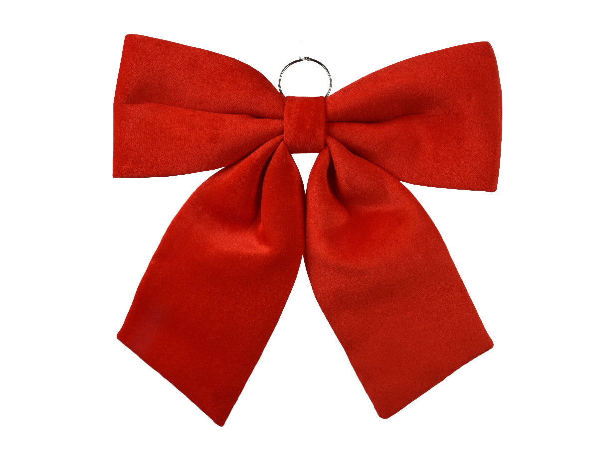 Red polyester bow  w48 cm x h52 cm