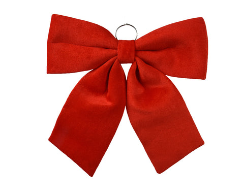 Red polyester bow  w48 cm x h52 cm