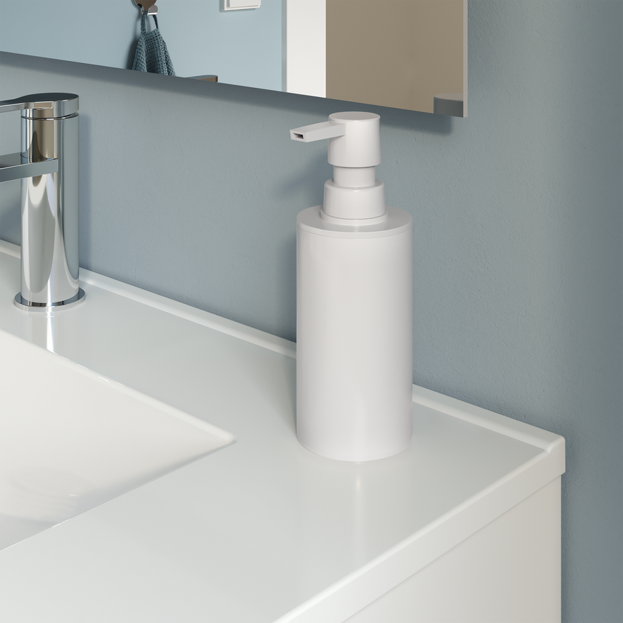 DISPENSER SAPONE ESSENTIAL BIANCO OPACO