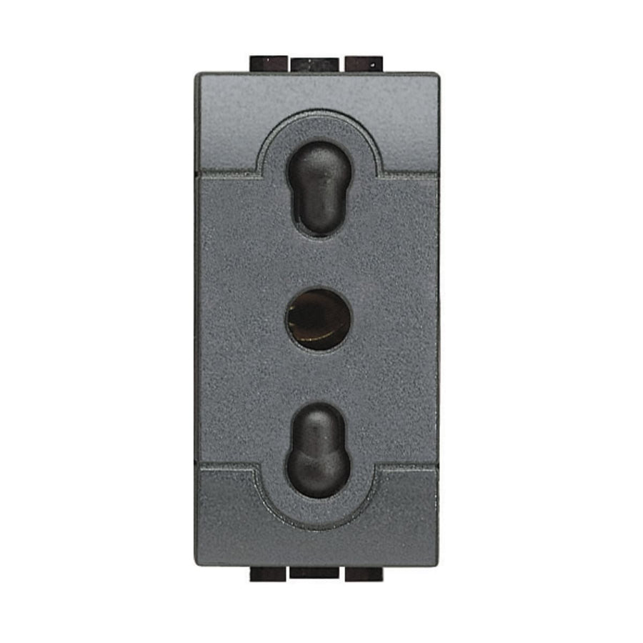 Bricocenter 10/16A LIVING LIGHT ANTHRACITE SOCKET