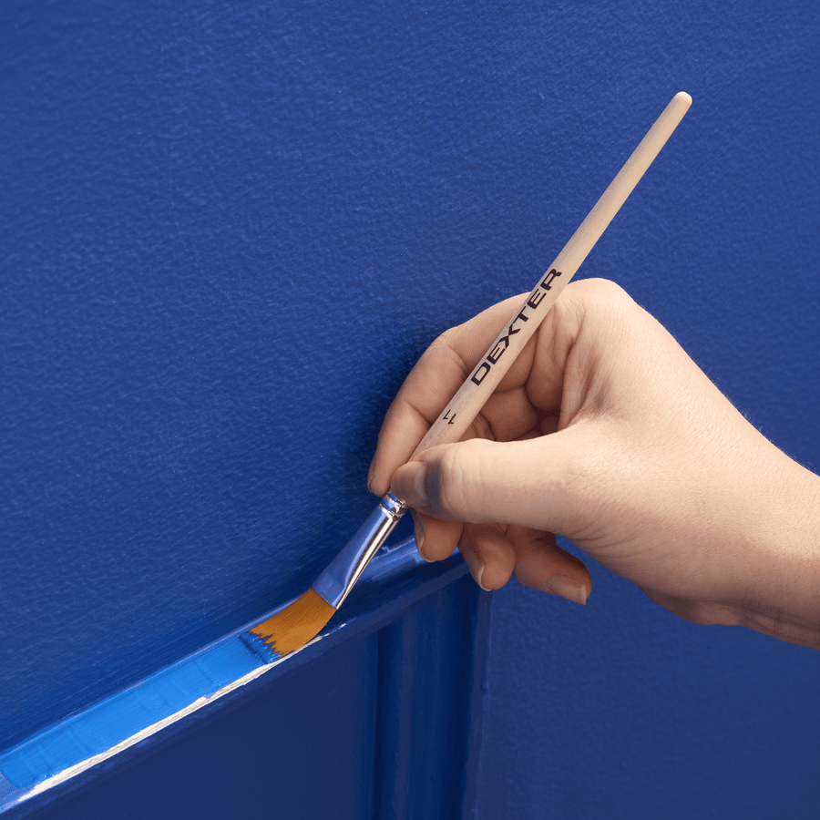 Set of 5 touch-up brushes: 3 flat and 2 pointed (Dexter)