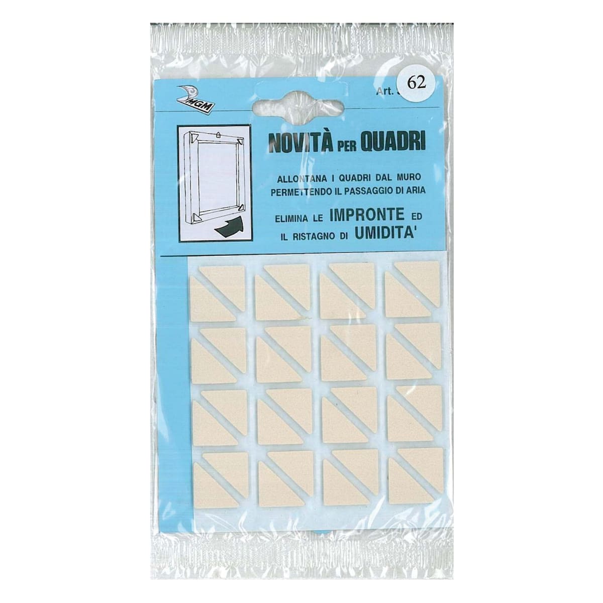 ADHESIVE SPACERS FOR SQUARES 15X15 MM 52 PIECES