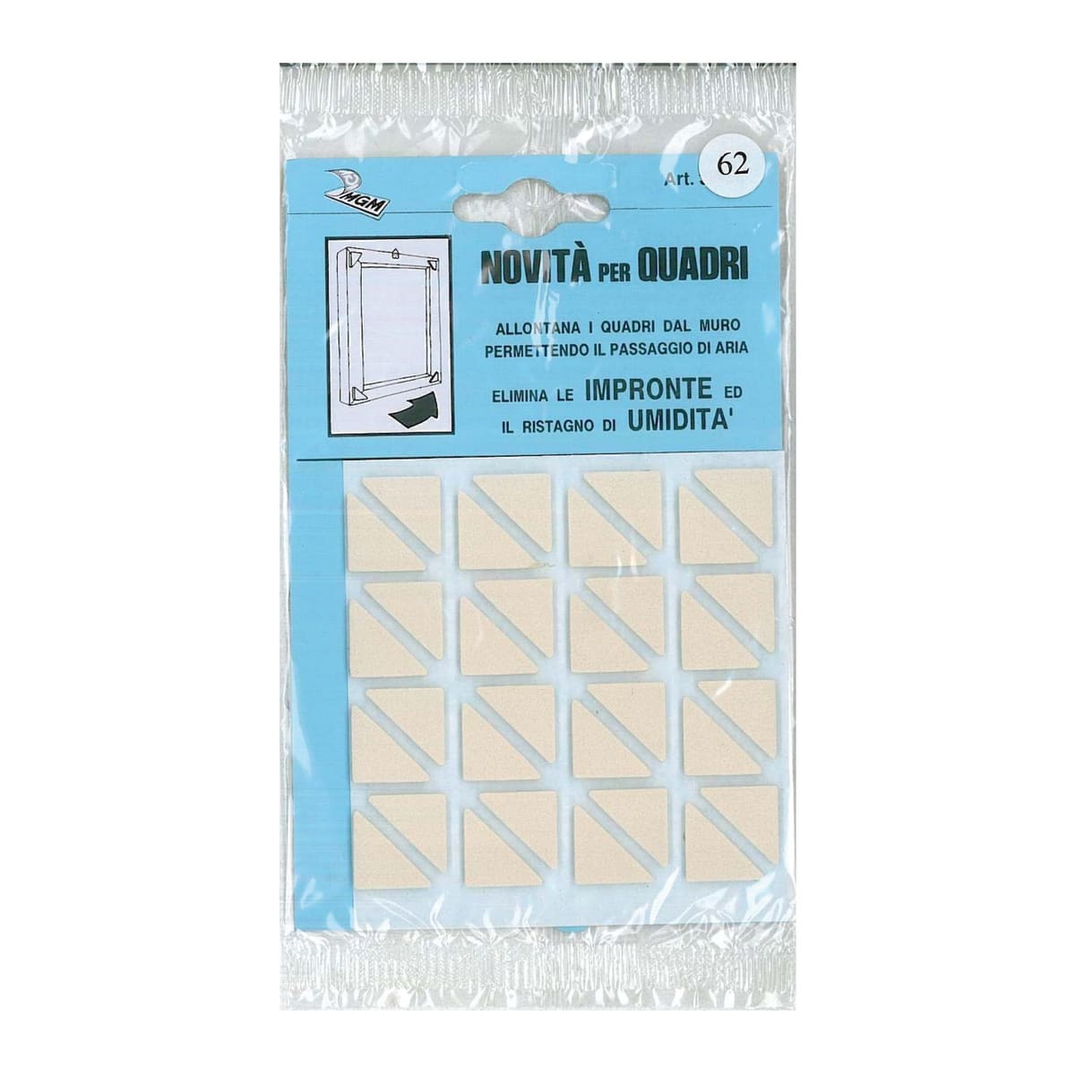 ADHESIVE SPACERS FOR FRAMES 20X20 MM 32 PIECES