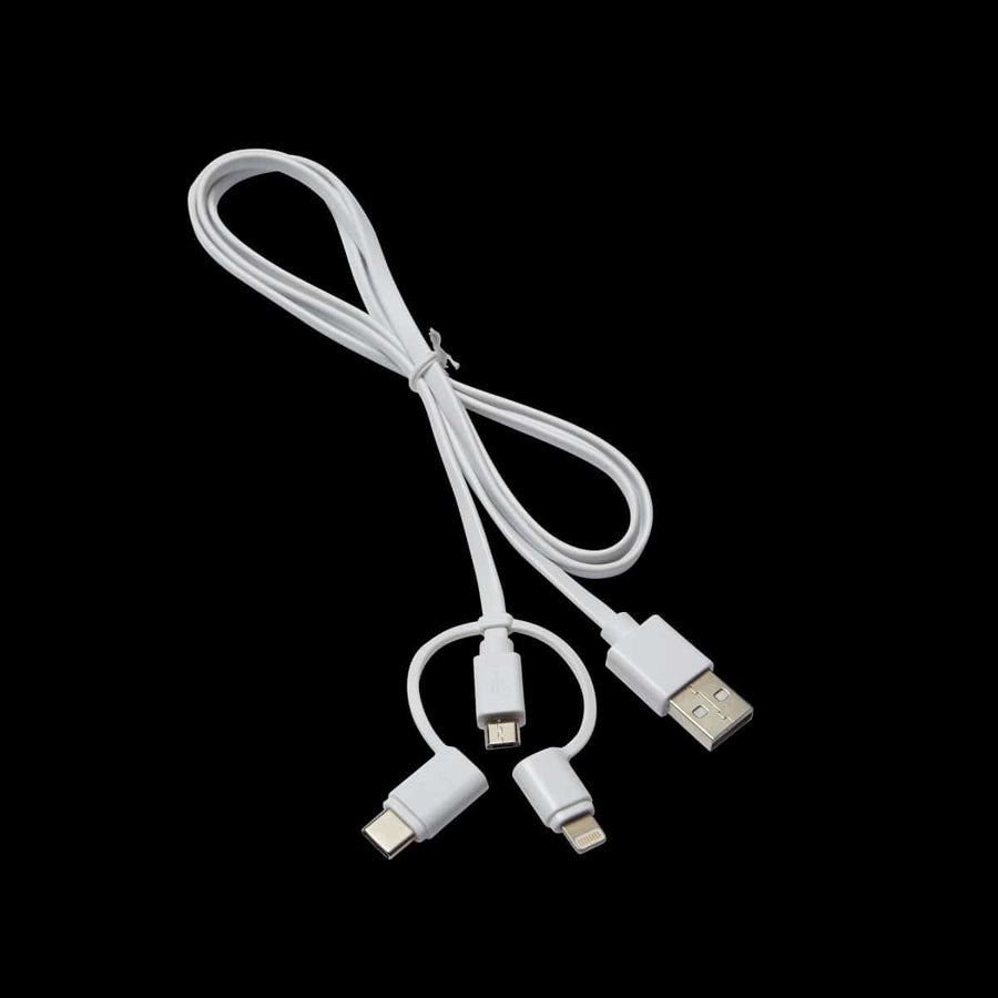 Bricocenter 1MT MICRO USB / A TYPE USB CABLE + LIGHTNING + C TYPE USB ADAPTER