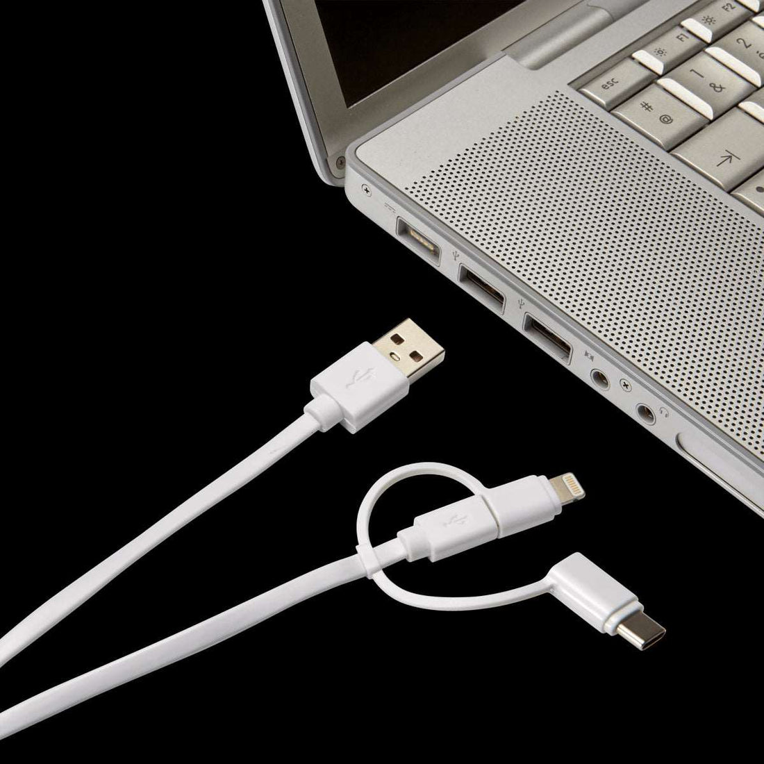 1MT MICRO USB / A TYPE USB CABLE + LIGHTNING + C TYPE USB ADAPTER - best price from Maltashopper.com BR420005309