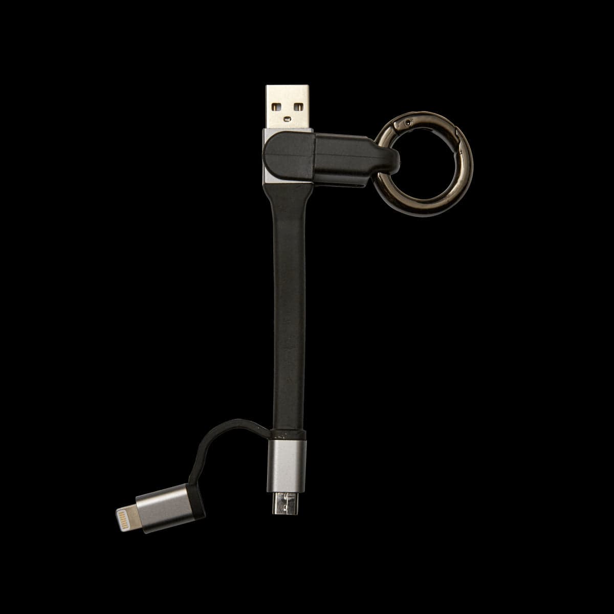 Bricocenter TYPE A USB /MICRO USB KEYRING CABLE + LIGHTNING ADAPTER