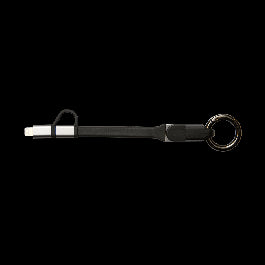 TYPE A USB /MICRO USB KEYRING CABLE + LIGHTNING ADAPTER