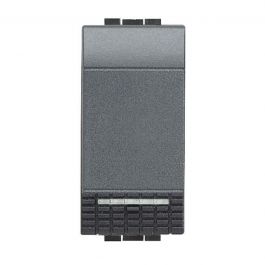 LIVING LIGHT 10A ANTHRACITE BUTTON