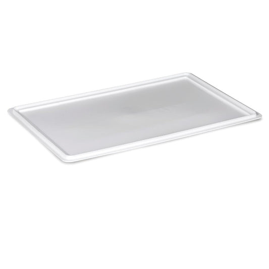 Lid for food-grade HDPE container, 60x40 cm, neutral colour
