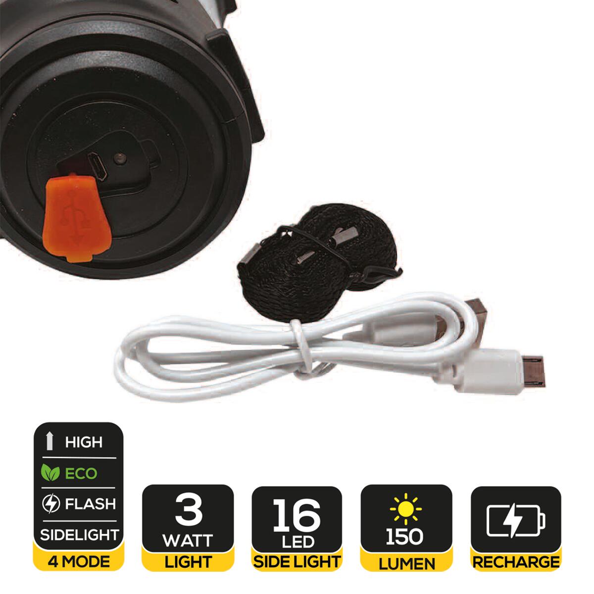 3W PORTABLE RECHARGEABLE HEADLIGHT