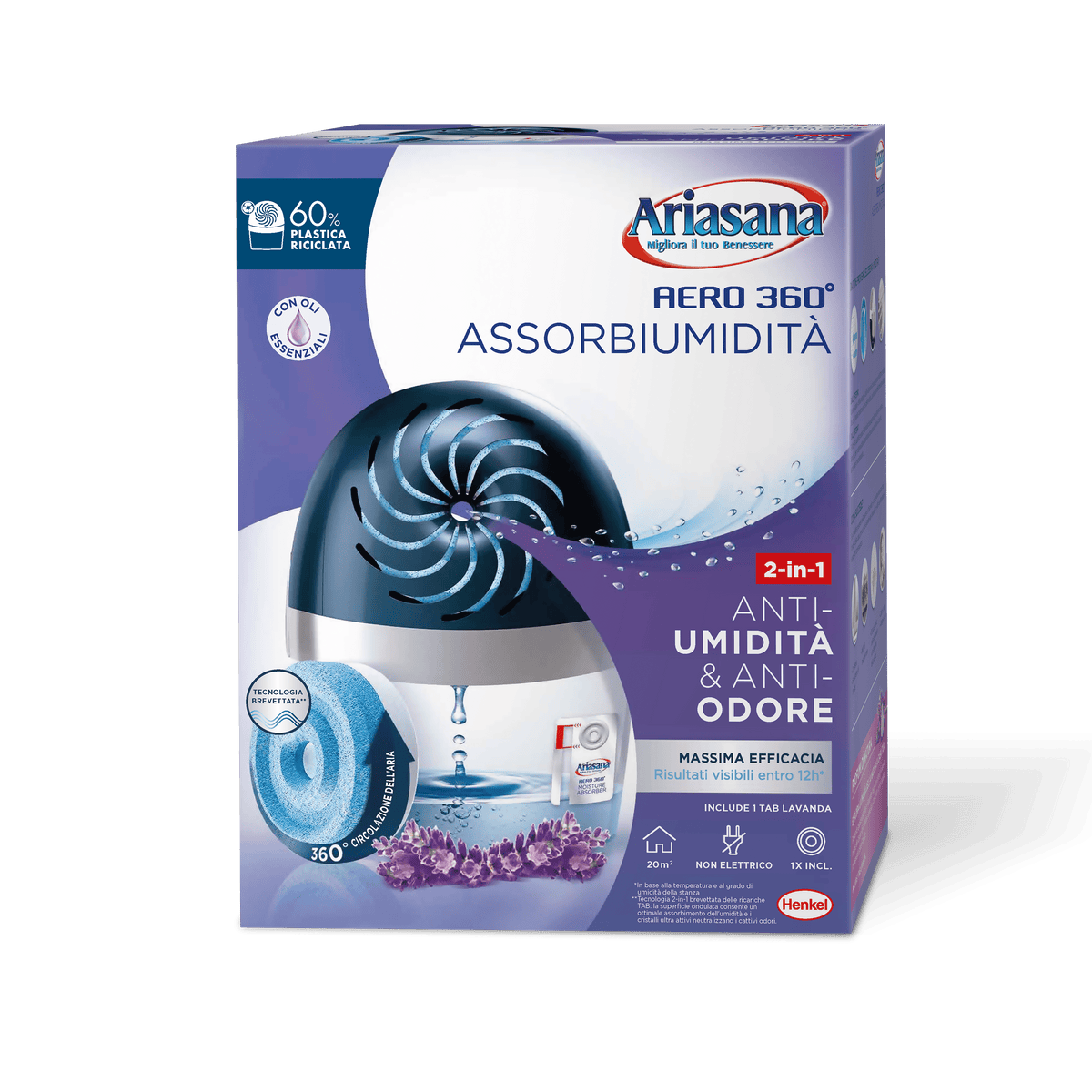 Bricocenter ARIASANA AERO 360 LAVANDA KIT 450G
