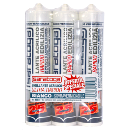 TRIS PACK ACRYLIC SEALANT 25 MINUTES WHITE 300 ML