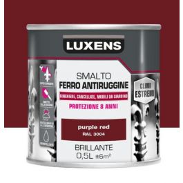 RUSTPROOF IRON ENAMEL BRILLIANT PURPLE RED 500ML LUXENS