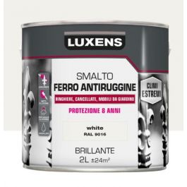 IRON ENAMEL RUSTPROOF BRILLIANT WHITE 2L LUXENS