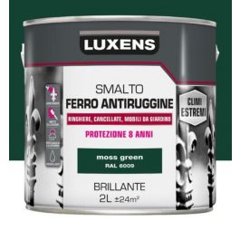 IRON ENAMEL RUSTPROOFING BRIGHT GREEN 2L LUXENS