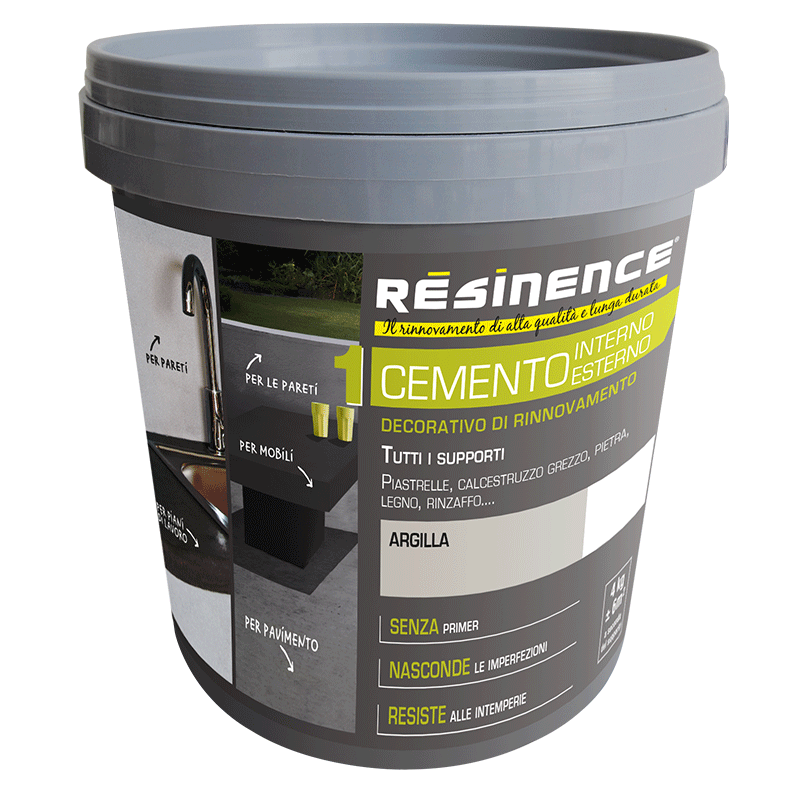 Bricocenter CEMENTO DECORATIVO DI RINNOVAMENTO ARGILLA 4KG
