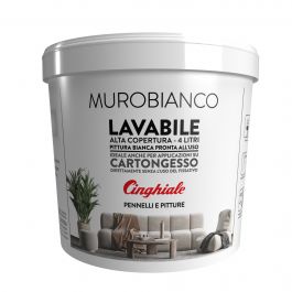 WHITE WASHABLE WALL PAINT 4LT