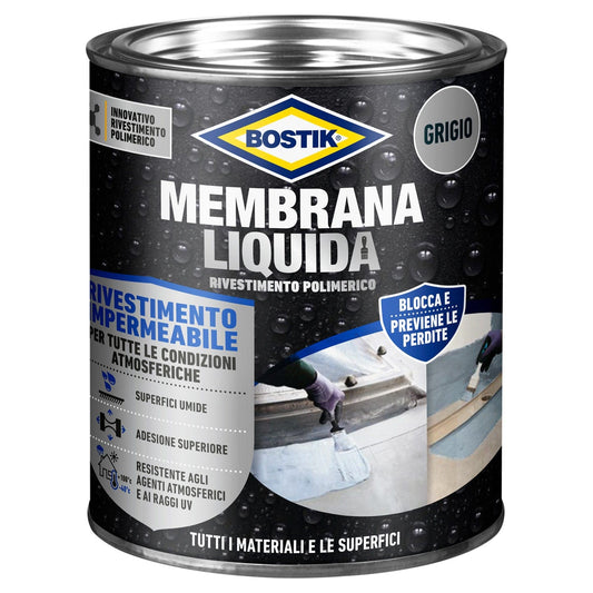 Bricocenter WATERPROOFING MULTI-SUPPORT GRAY LIQUID MEMBRANE 1 KG