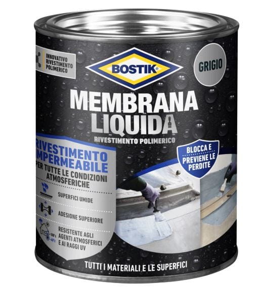 Bricocenter MULTI-SUPPORT WATERPROOFING WHITE LIQUID MEMBRANE 1 KG