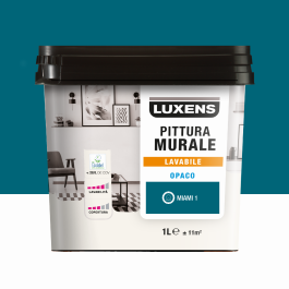 LUXENS WASHABLE MIAMI BLUE PAINT 1 LT
