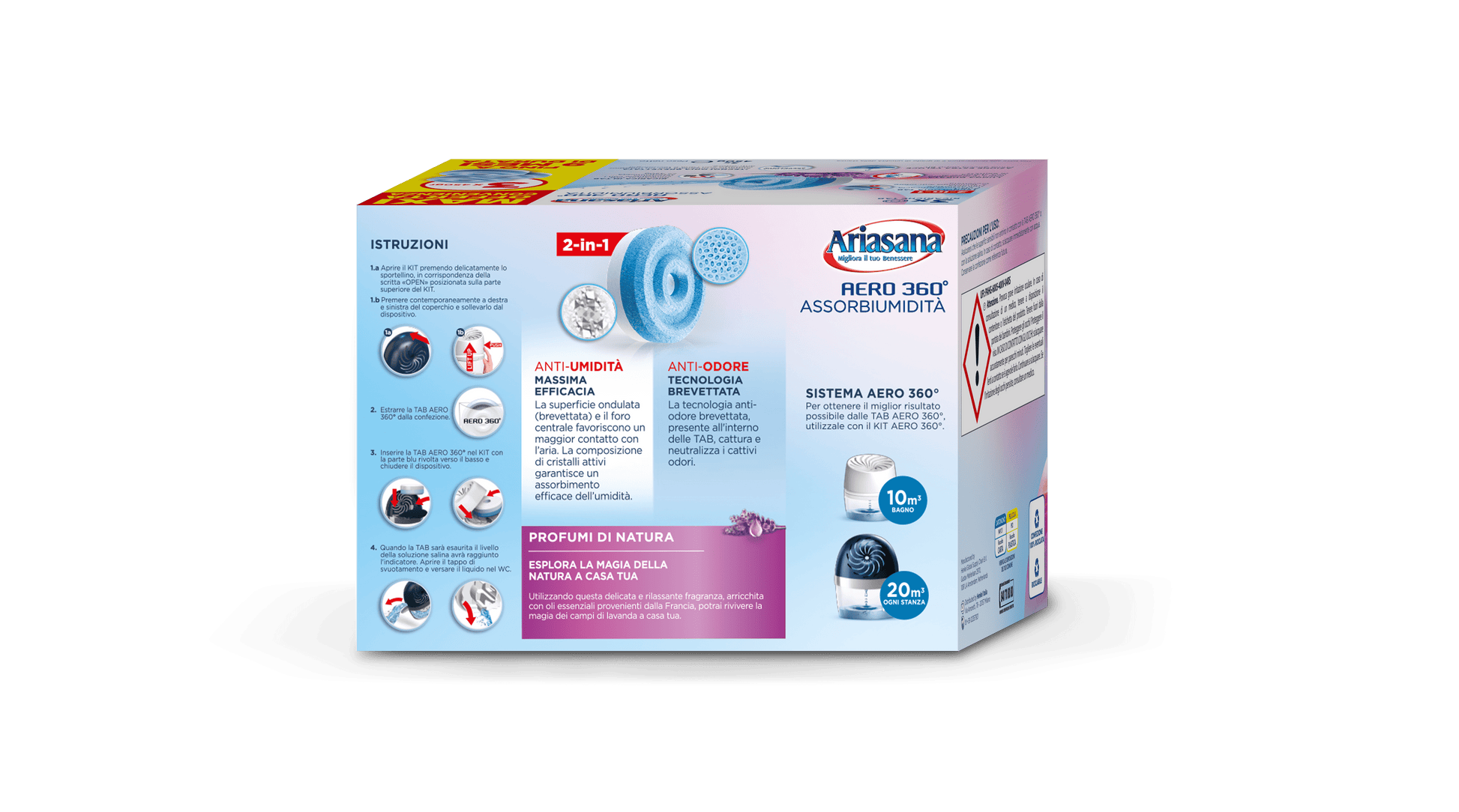 Bricocenter 3 LAVENDER ABSORBENT TABS REFILLS