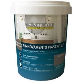 WATER-BASED TWO-COMPONENT RESIN FOR TILES SMOKY GREY SATIN RESINENCE 5O0 ML