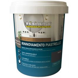 WATER-BASED TWO-COMPONENT RESIN FOR TILES SLATE GREY SATIN RESINENCE 5O0 ML