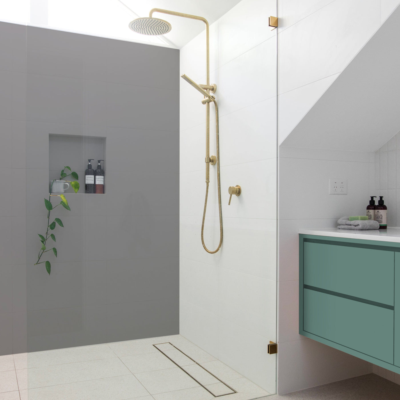 Bricocenter TWO-COMPONENT WATER-BASED SATIN PEARL GRAY TILE RESINENCE 2 LT