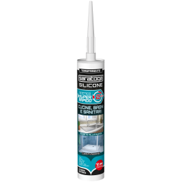 ACETIC SILICONE BATHROOMS AND KITCHENS TRANSPARENT 2 HOURS SARATOGA 280 ML