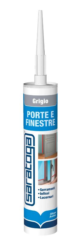 ACETIC SILICONE DOORS AND WINDOWS GRAY SARATOGA 280 ML