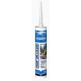 ACETIC SILICONE FOR AQUARIUMS TRANSPARENT SARATOGA 280 ML