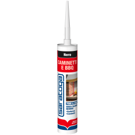 REFRACTORY MASTIC FOR TEMPERATURES UP TO 1200 DEGREES BLACK SARATOGA 280 ML