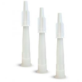 SET OF 3 SPOUTS WITH CAP FOR SILICONE CARTRIDGE AND DEXTER MOUNTING GLUE