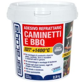 REFRACTORY PASTE GLUE UP TO 1400 DEGREES FOR FIREPLACES OVENS AND BBQ SARATOGA 2.5KG