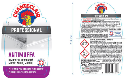 PROFESSIONAL ANTI-MOLD TRIGGER SPRAY CLEANER 700 ML CHANTECLAIR