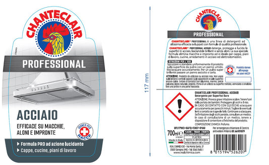 PROFESSIONAL BRIGHT STEEL CLEANER 700 ML CHANTECLAIR