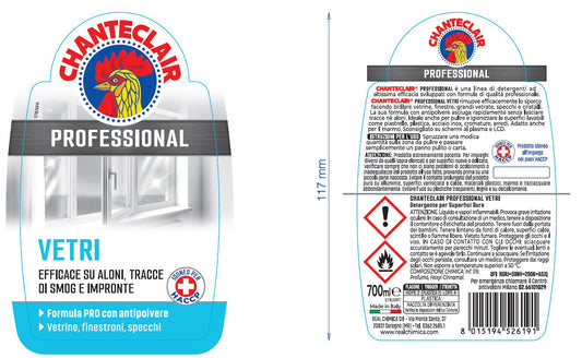 PROFESSIONAL MULTIPURPOSE GLASS CLEANER 700 ML CHANTECLAIR