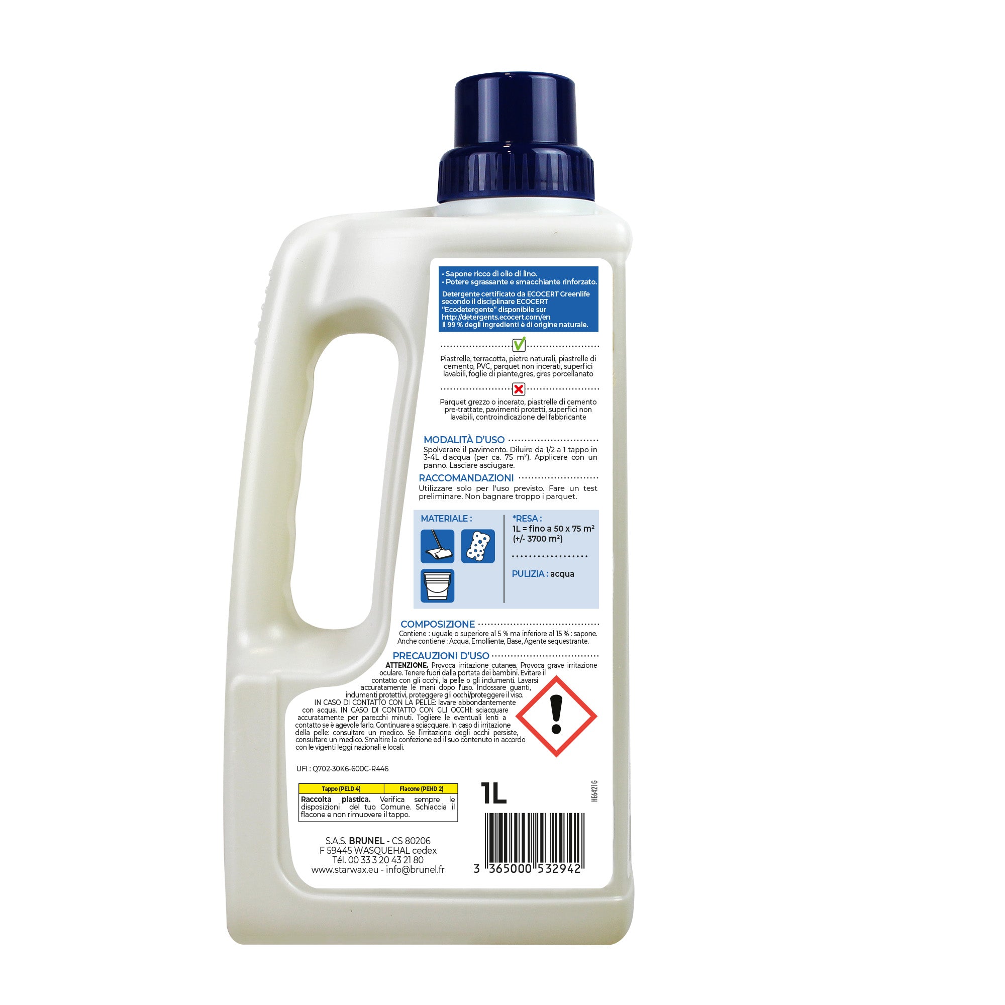 BLACK SOAP WITH LINSEED OIL - 1 L