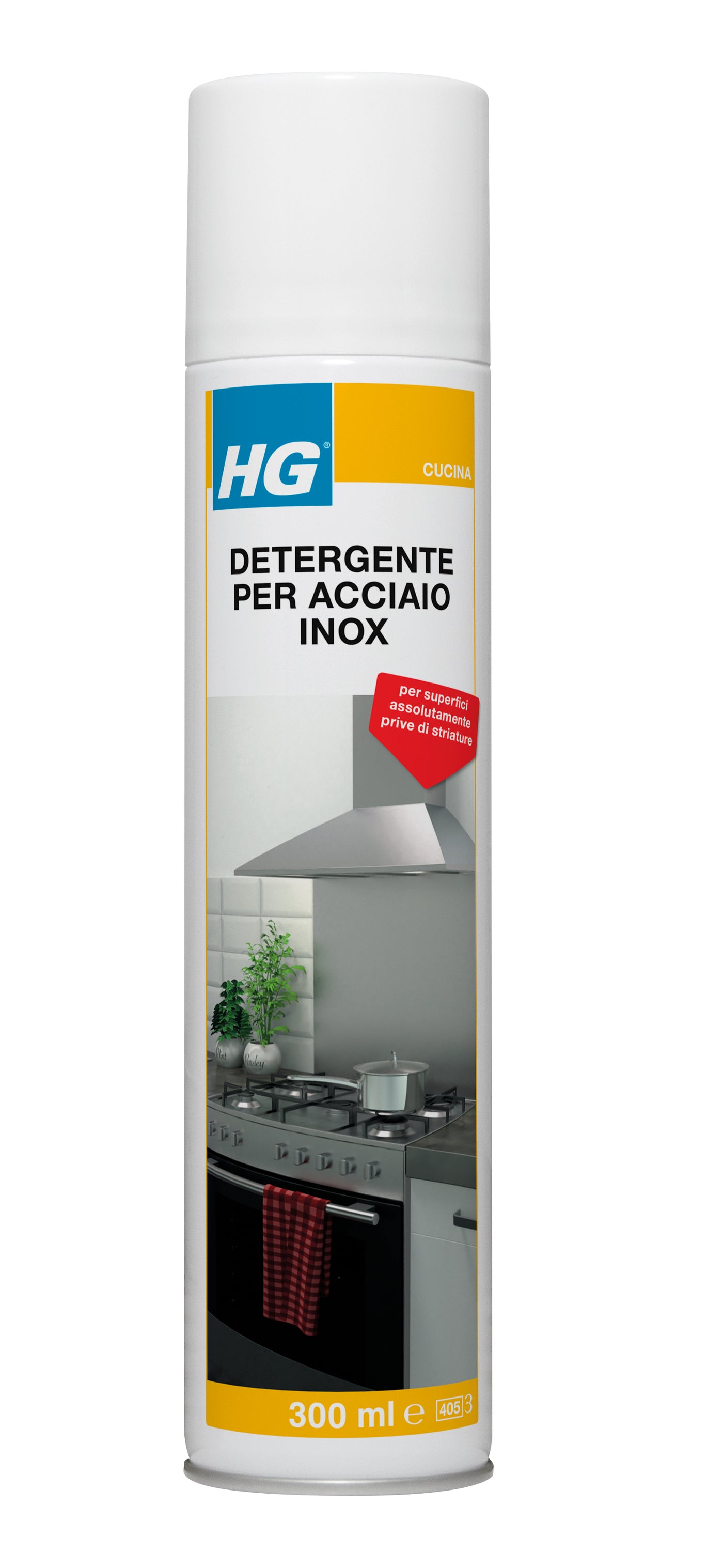 STAINLESS STEEL SPRAY CLEANER 300 ML.