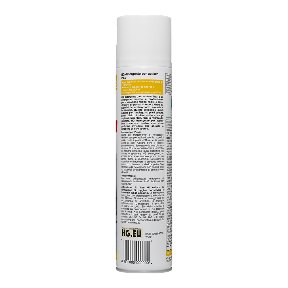 STAINLESS STEEL SPRAY CLEANER 300 ML.