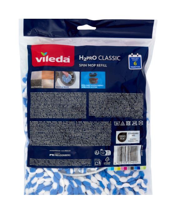 Ricambio per sistema lavapavimenti- h2 pro spin mop con centrifuga