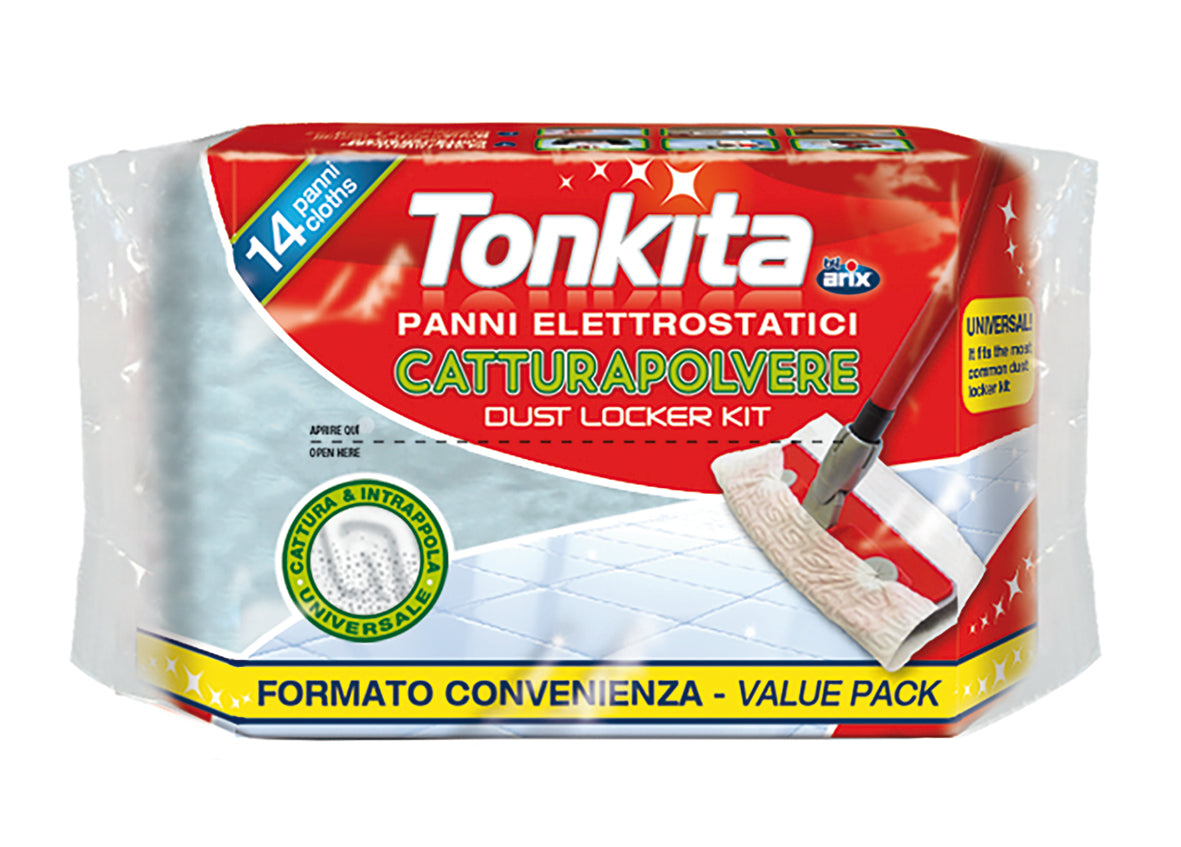 14 Tomkita electrostatic dust-trapping cloths