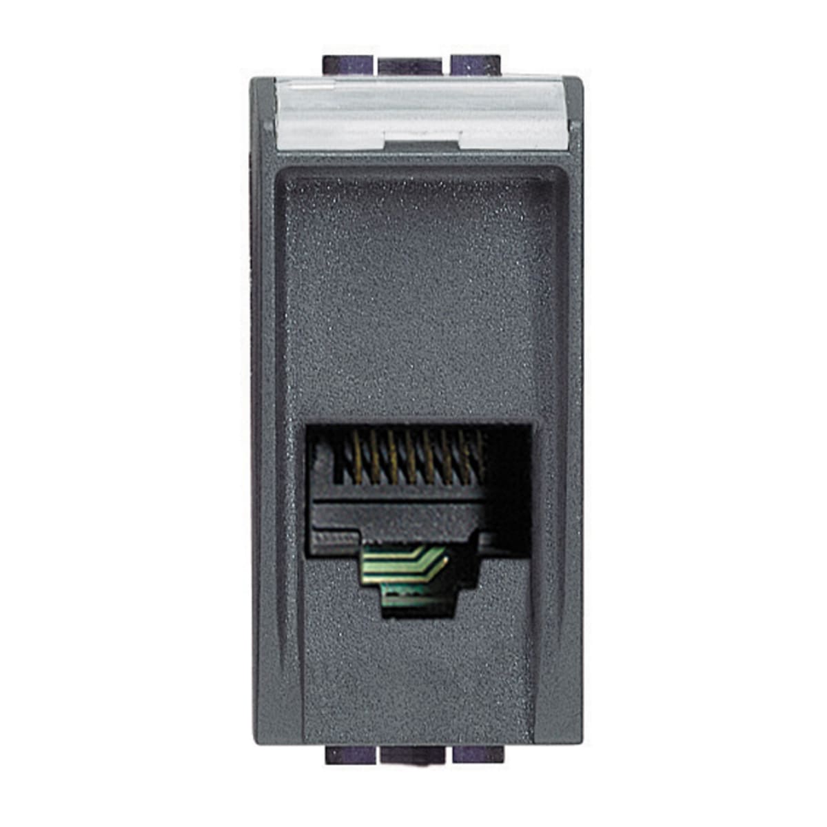 Bricocenter TELEPHONE CONNECTOR RJ11 LIVING INTERNATIONAL ANTHRACITE