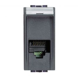 TELEPHONE CONNECTOR RJ11 LIVING INTERNATIONAL ANTHRACITE