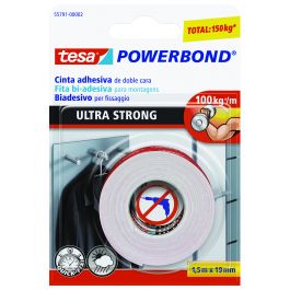 ULTRA STRONG DOUBLE-SIDED TAPE POWERBOND TESA 19MMX1,5MT