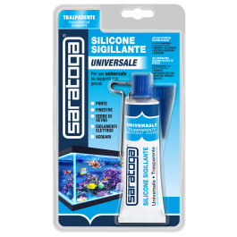 SILICONE ACETICO UNIVERSALE TRASPARENTE SARATOGA 60 ML